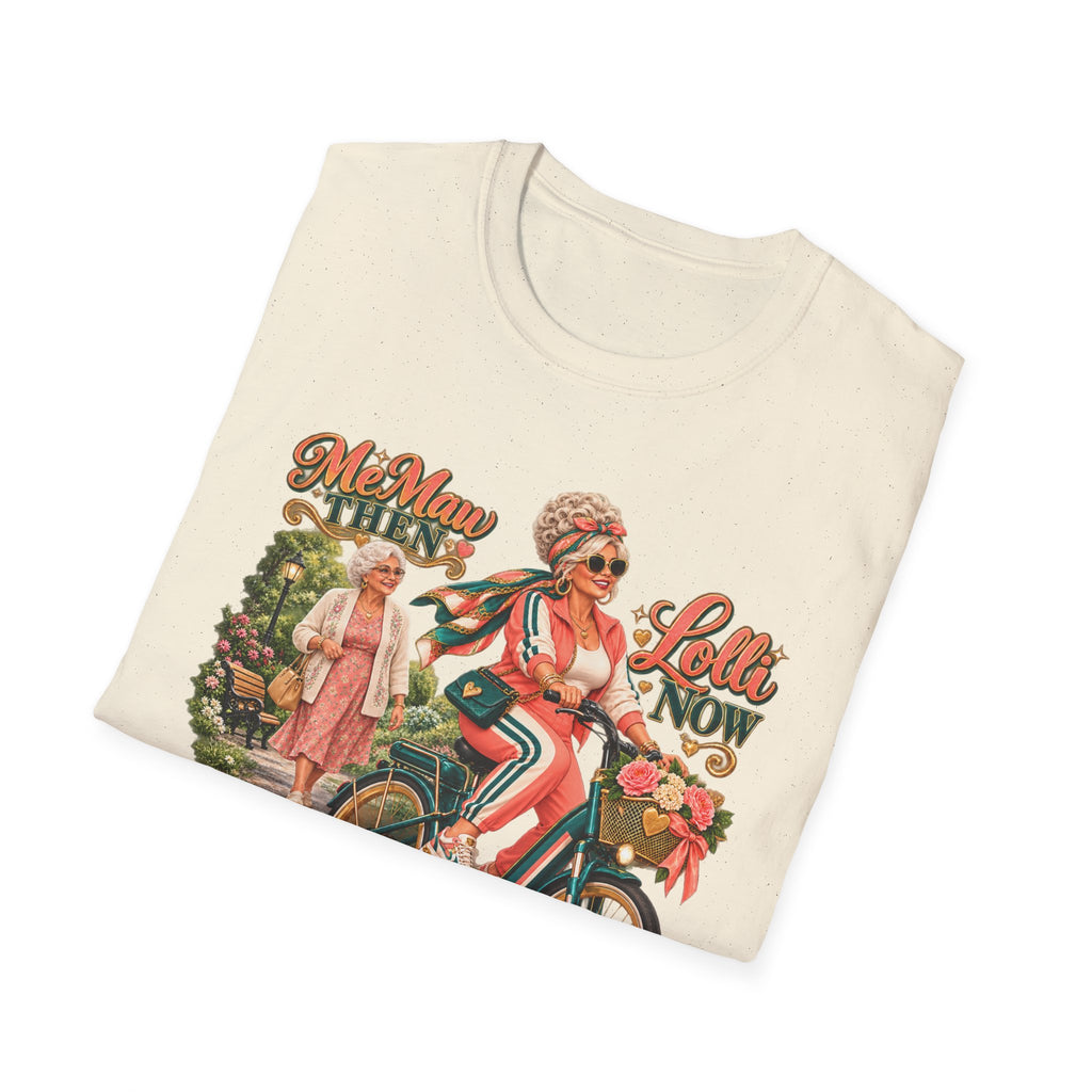 MeMaw to Lolli | Rolling in Style Grandma Glow-Up Graphic Tee