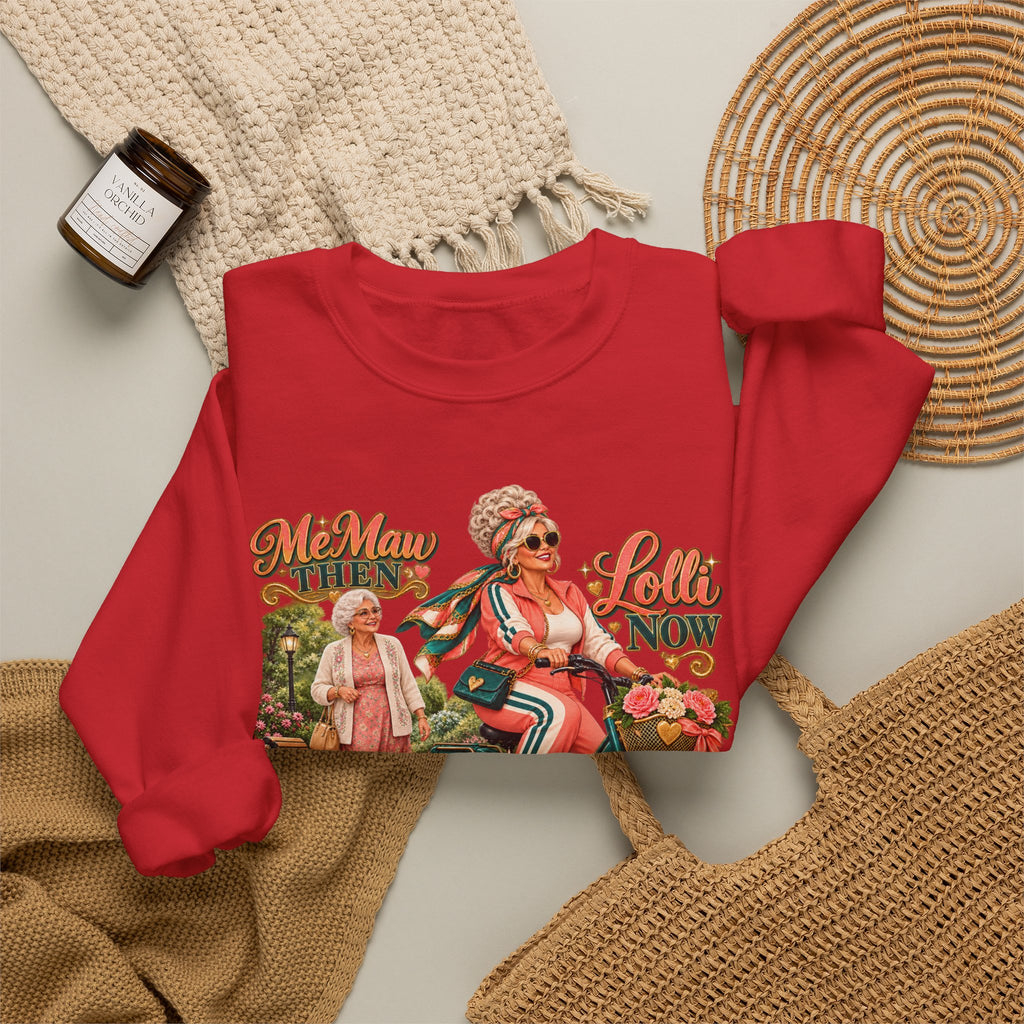 MeMaw to Lolli | Rolling in Style Crewneck Sweatshirt – Grandma Glow-Up Collection