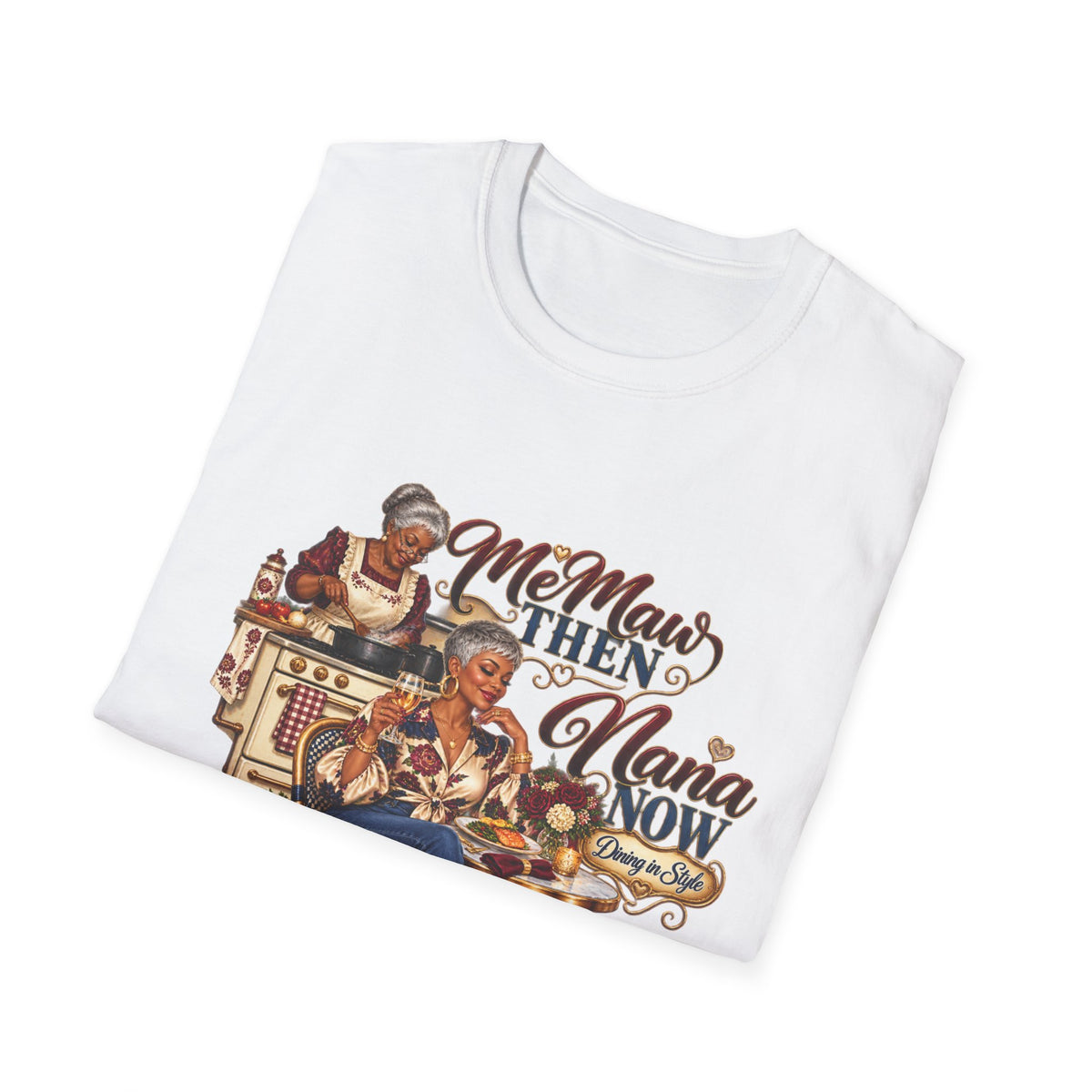 Grandma Glow-Up Graphic Tee – African American Nana Design