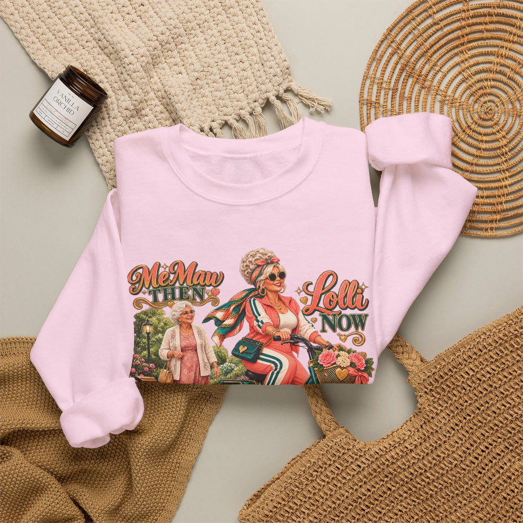 MeMaw to Lolli | Rolling in Style Crewneck Sweatshirt – Grandma Glow-Up Collection