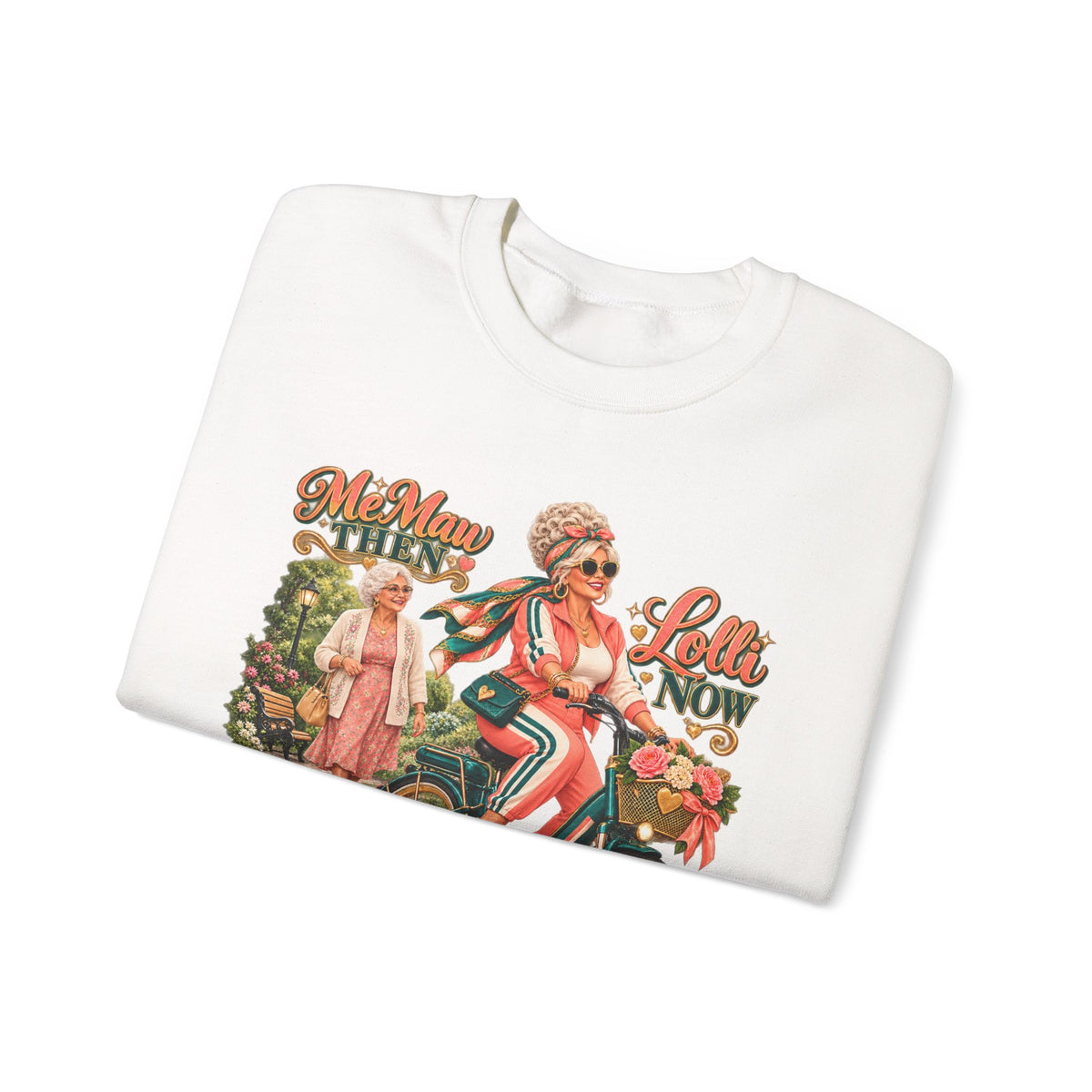 MeMaw to Lolli | Rolling in Style Crewneck Sweatshirt – Grandma Glow-Up Collection