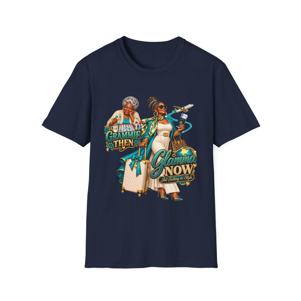 Grammie to Glamma | Jet-Setting Grandma Graphic Tee –African American  Grandma Glow-Up Collection