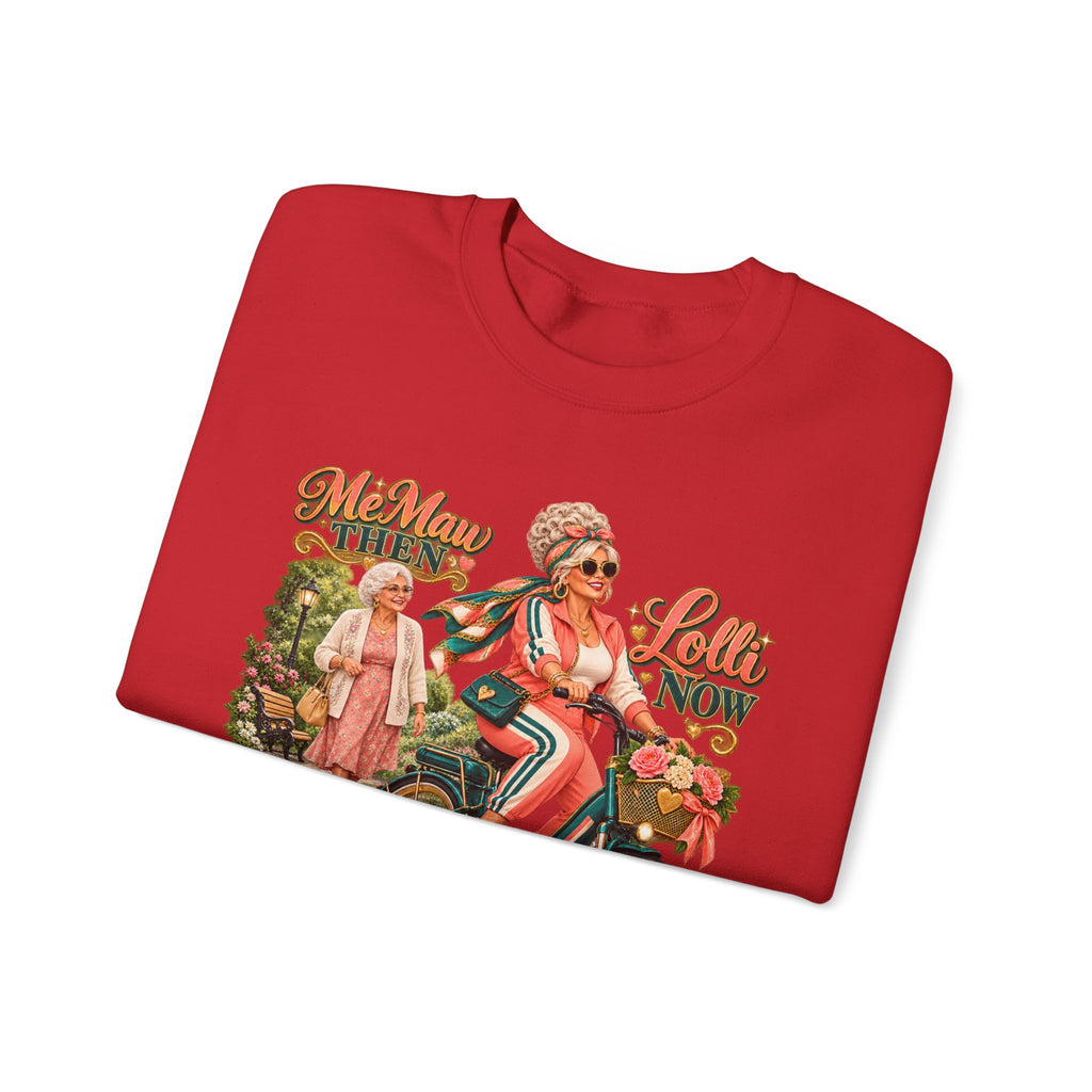 MeMaw to Lolli | Rolling in Style Crewneck Sweatshirt – Grandma Glow-Up Collection