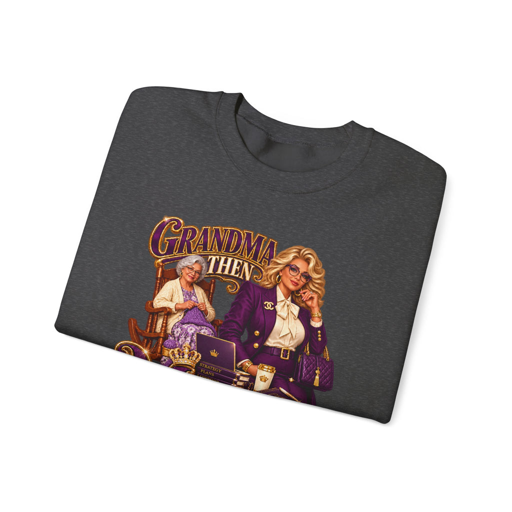 Grandma to MiMi  | Fabulous Grandma Glow-Up Crewneck Sweatshirt