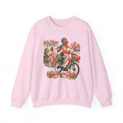 Copy of MeMaw to Lolli | Rolling in Style Crewneck Sweatshirt – African American Grandma Glow-Up Collection