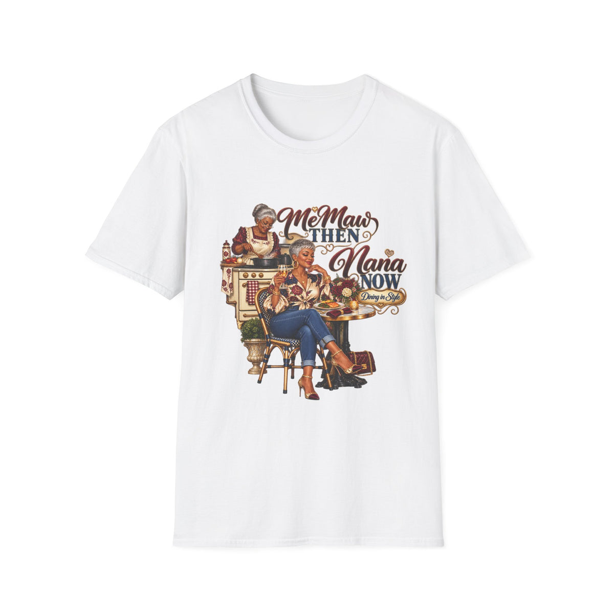 Grandma Glow-Up Graphic Tee – African American Design