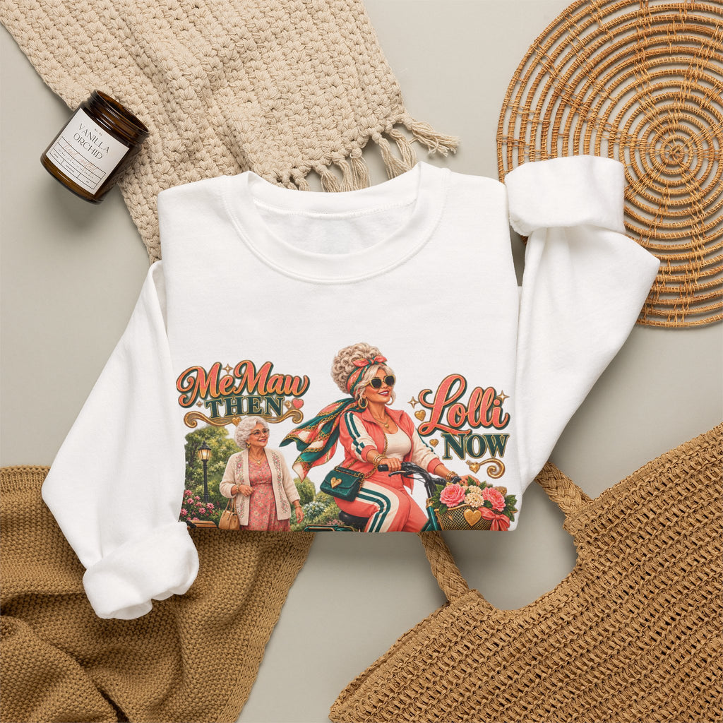 MeMaw to Lolli | Rolling in Style Crewneck Sweatshirt – Grandma Glow-Up Collection