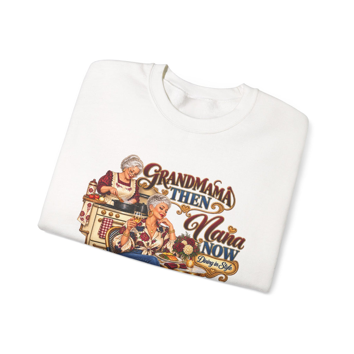 Grandmama to Nana | Fabulous Grandma Glow-Up Crewneck Sweatshirt