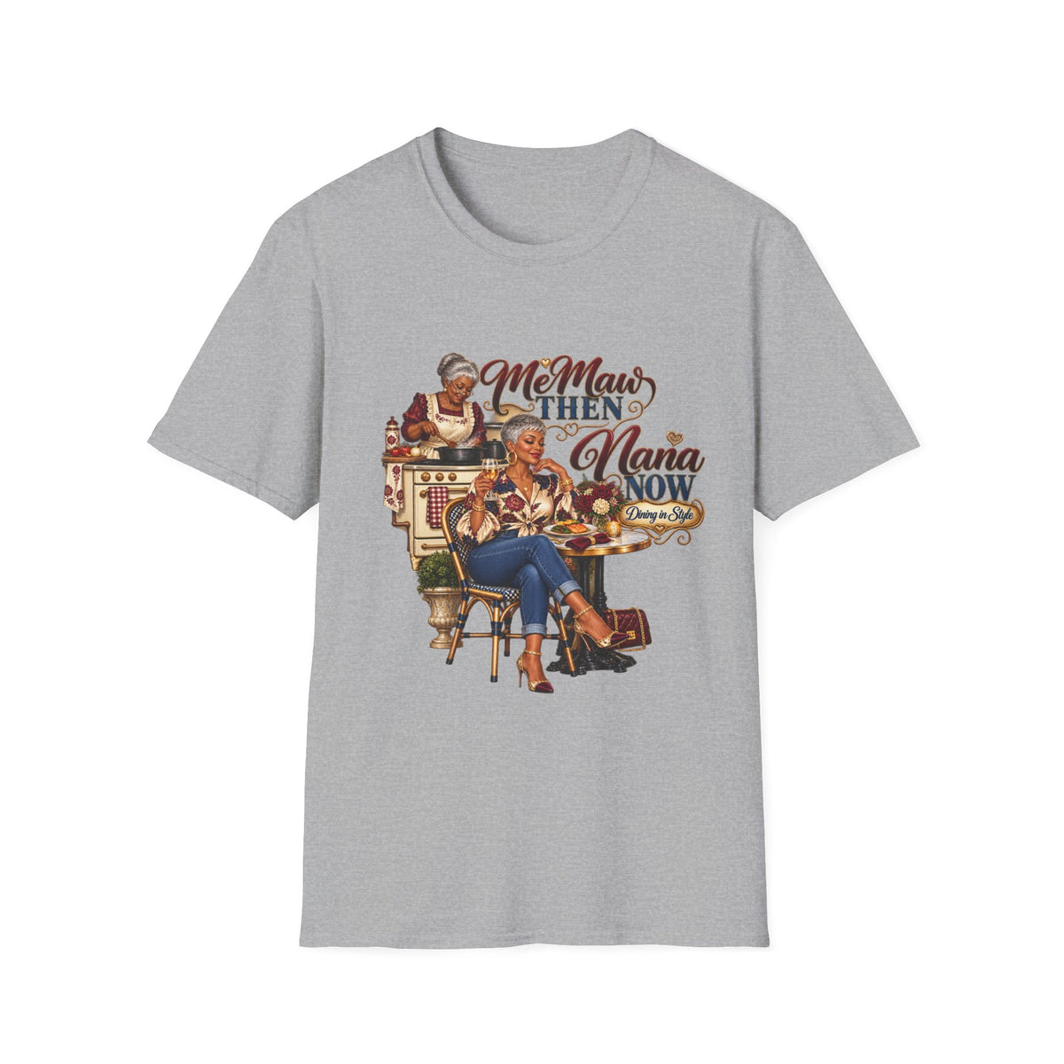 Grandma Glow-Up Graphic Tee – African American Design