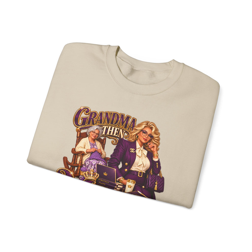 Grandma to MiMi  | Fabulous Grandma Glow-Up Crewneck Sweatshirt
