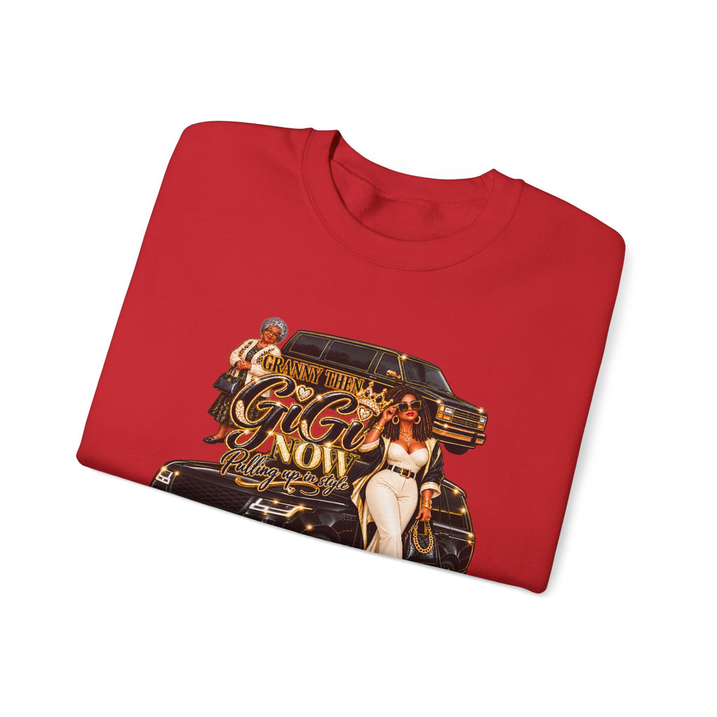 Granny to GiGi | Luxury Lifestyle Crewneck Sweatshirt – African American Grandma Glow-Up Collection