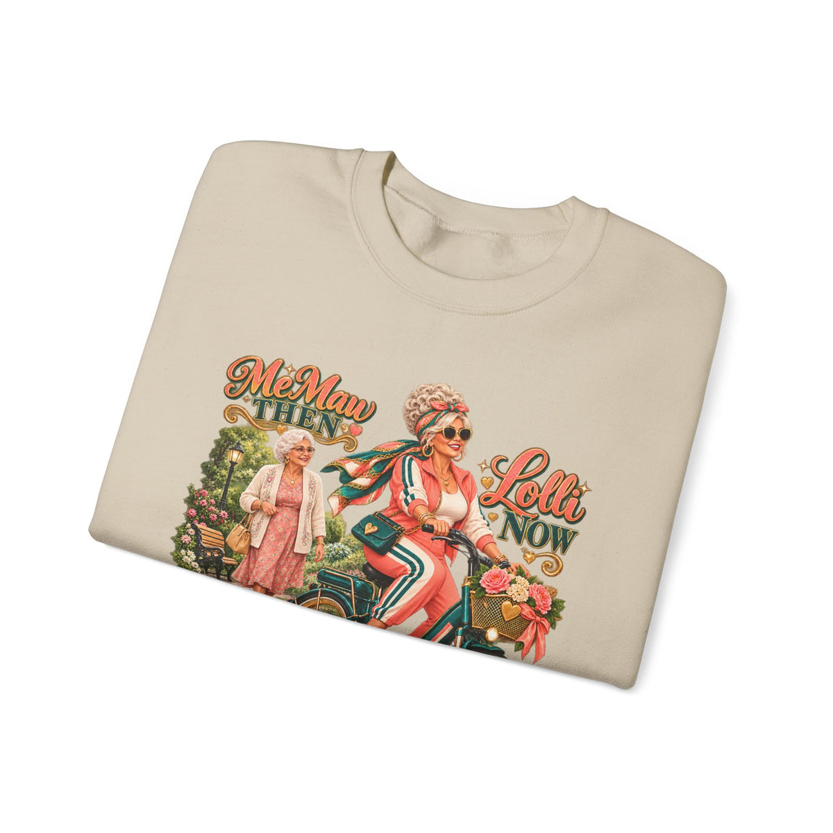 MeMaw to Lolli | Rolling in Style Crewneck Sweatshirt – Grandma Glow-Up Collection