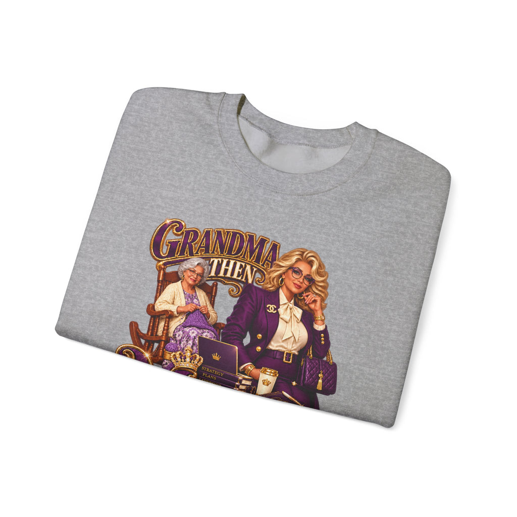 Grandma to MiMi  | Fabulous Grandma Glow-Up Crewneck Sweatshirt