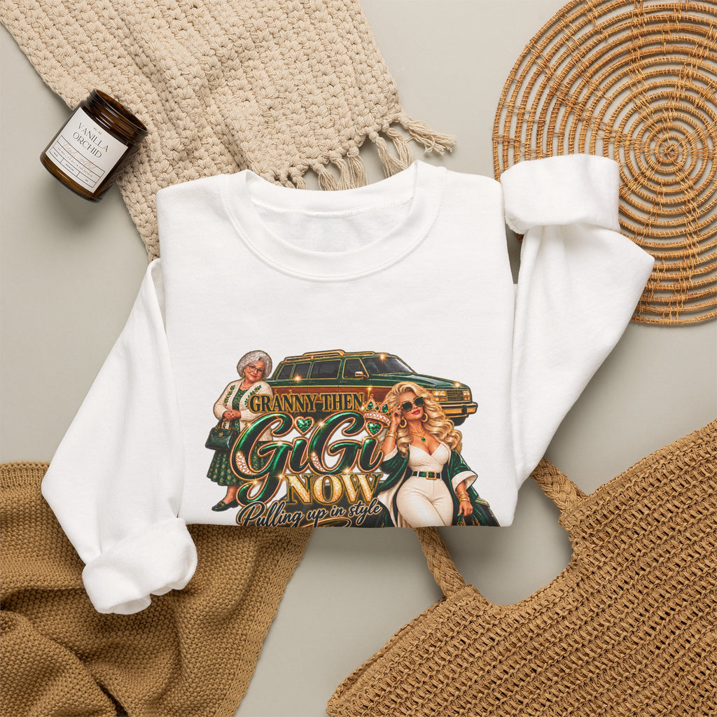Granny to GiGi | Luxury Lifestyle Crewneck Sweatshirt – Grandma Glow-Up Collection