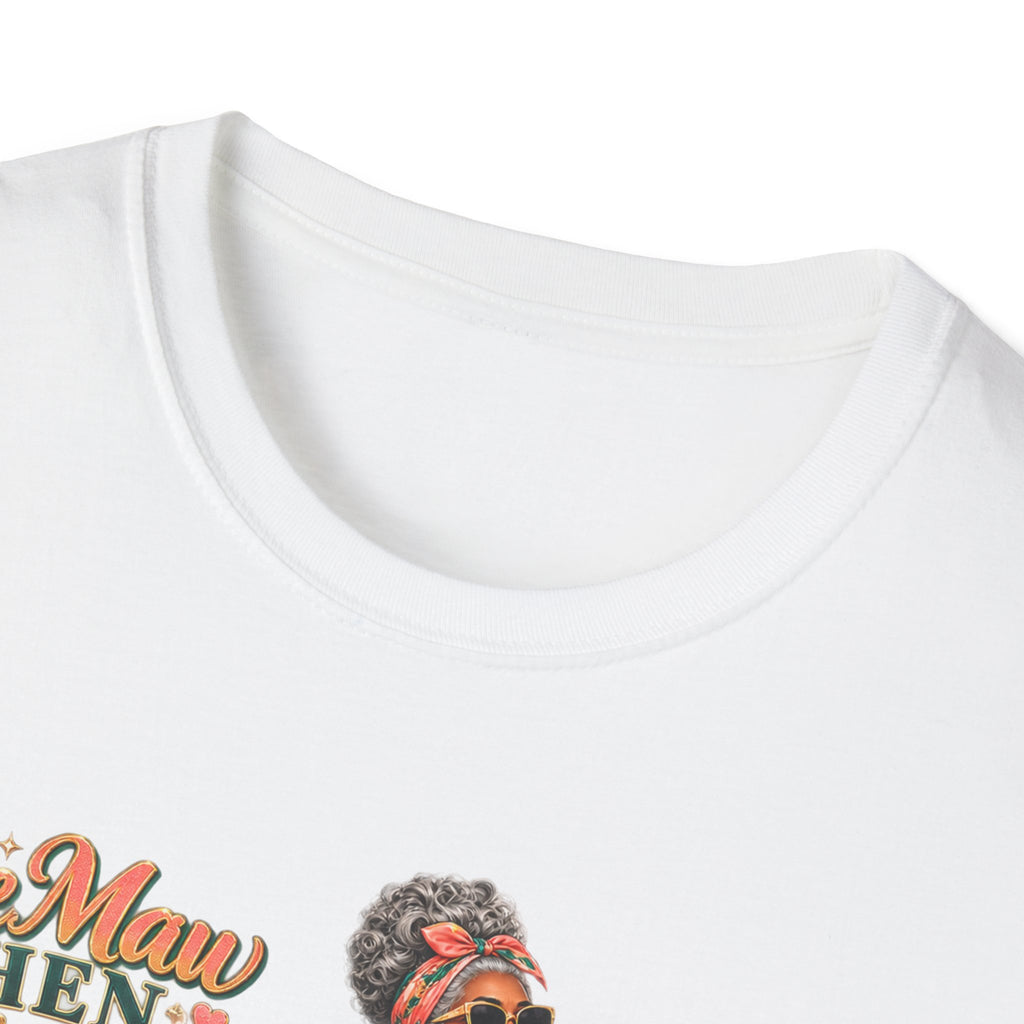 MeMaw to Lolli | Rolling in Style African American Grandma Glow-Up Graphic Tee