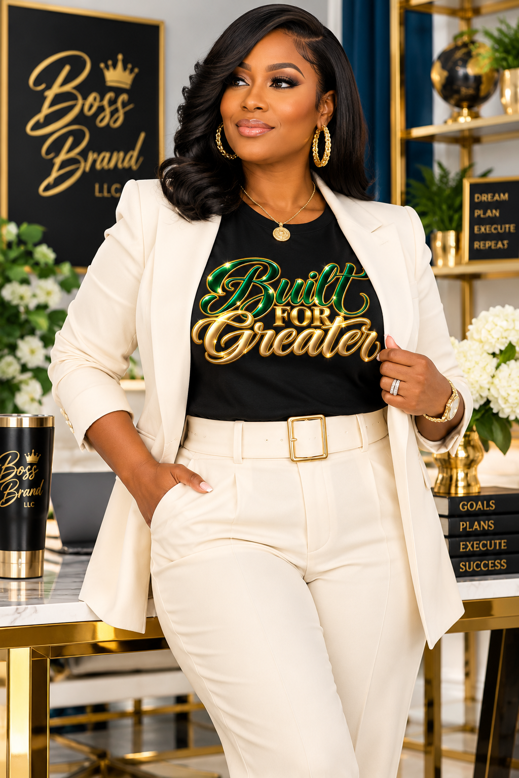 Built for Greater | Motivational Graphic T-Shirt | Boss Brand LLC