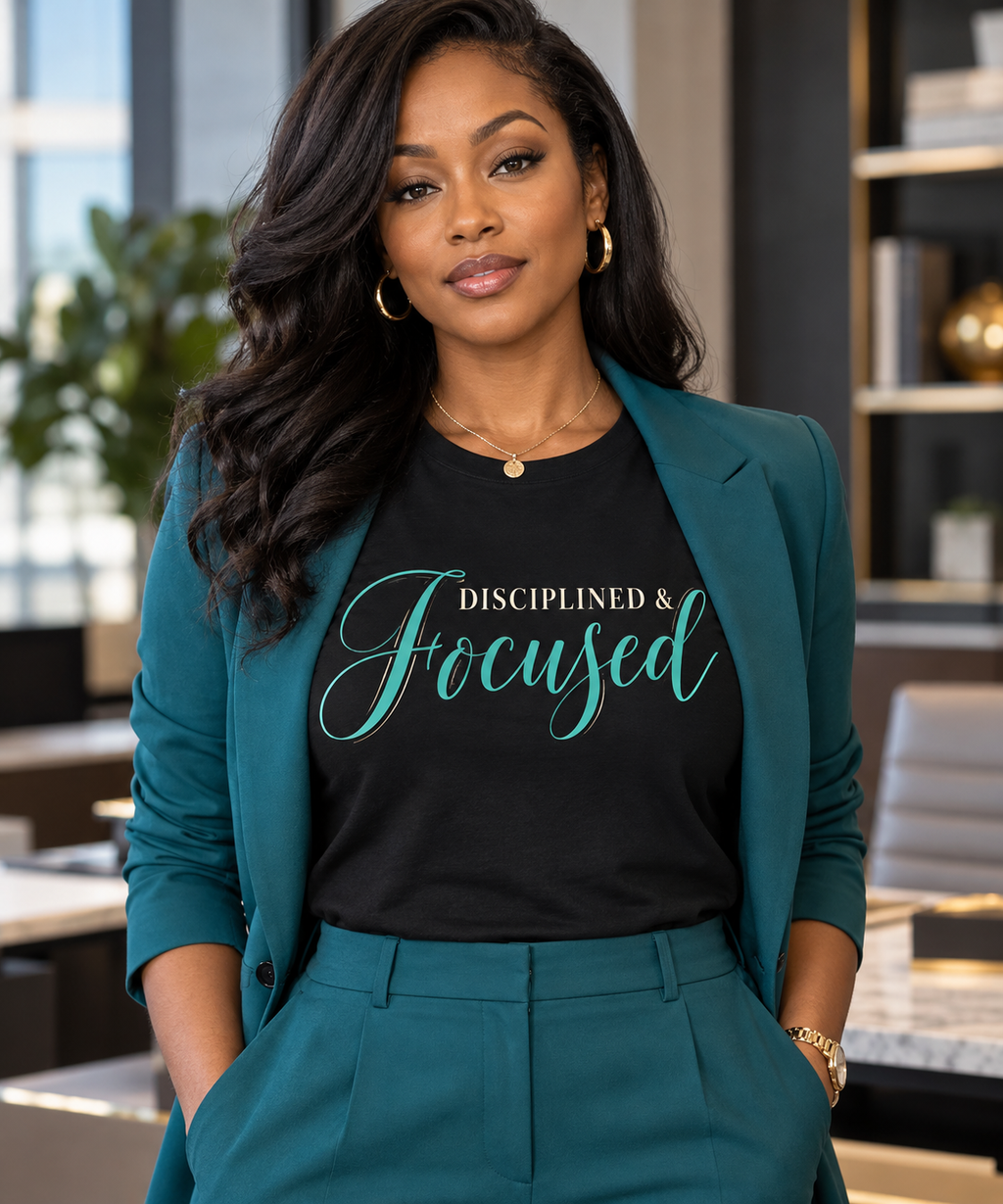 Disciplined & Focused | Executive Casual Friday Graphic T-Shirt | Boss Brand LLC