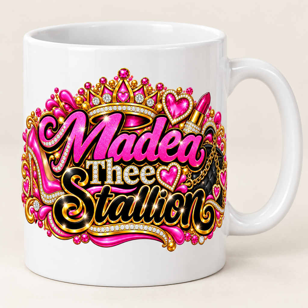 Madea Thee Stallion Glam Coffee Mug | Grandma Glow-Up Collection – 12 oz