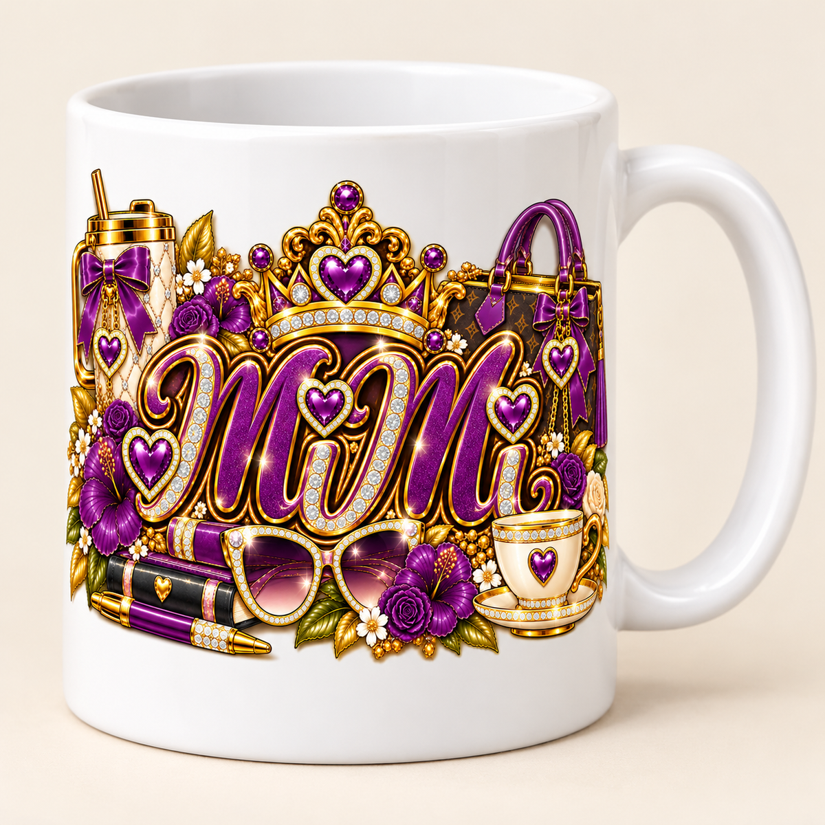 MeMe & MiMi Glam Coffee Mug | Grandma Glow-Up Collection – 12 oz