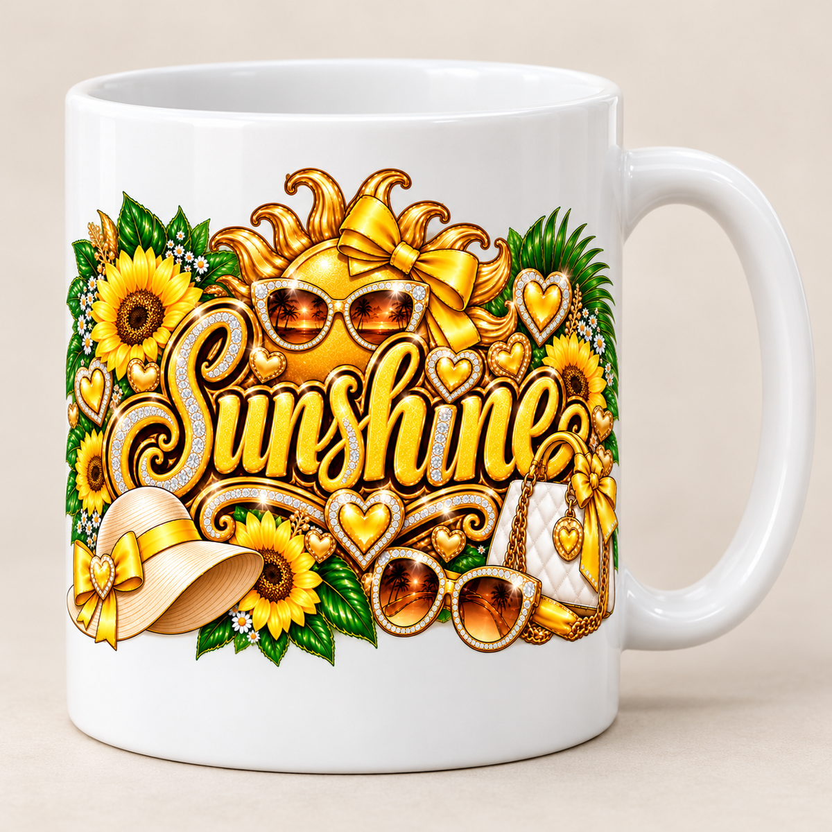 Sunshine Glam Coffee Mug | Grandma Glow-Up Collection – 12 oz